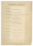 Program From the Opening Ceremonies of the Brooklyn Bridge in 1883